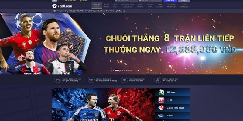 Tham gia cá cược tại 7Ball có cơ hội nhận thưởng lớn